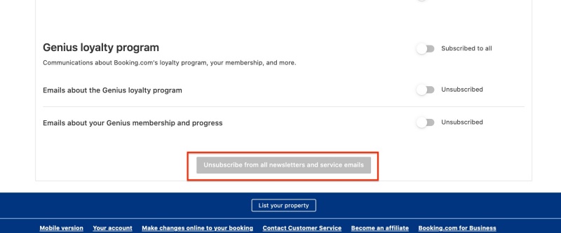 Tạo nút “unsubscribe” đơn giản hơn 2.