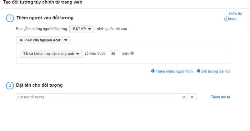 Tạo ra đối tượng tùy chỉnh