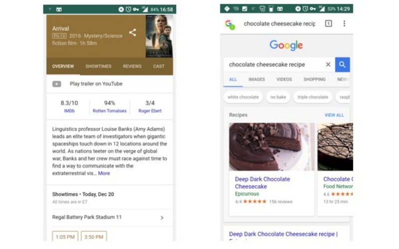 Google Rich Cards Movie