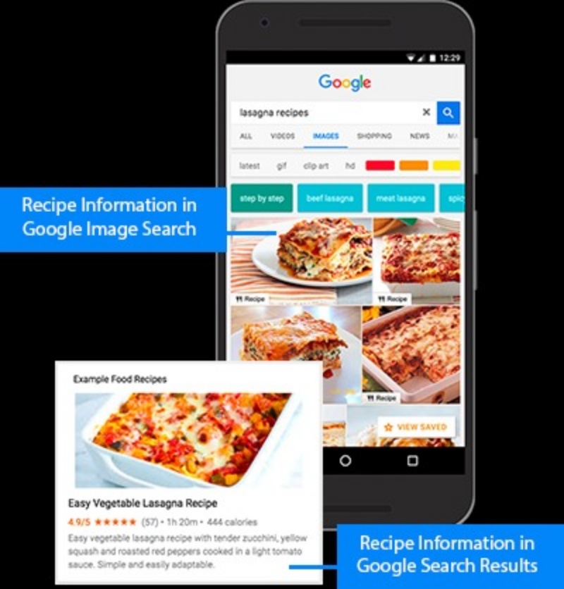 Rich cards hiển thị trên Google tìm kiếm