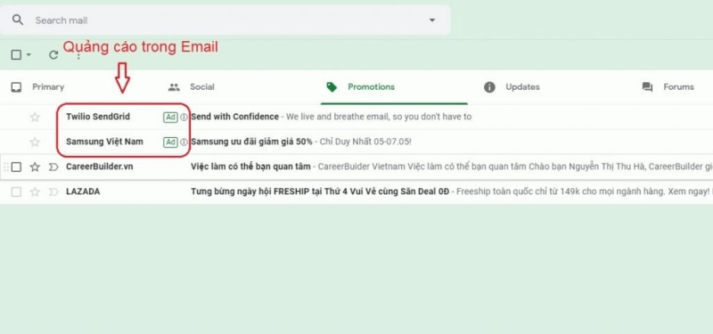 Tiếp cận nhiều khách hàng hơn thông qua Hộp thư đến Gmail.