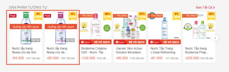 Quảng cáo Shopee có những quảng cáo liên quan.