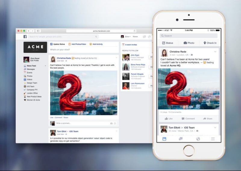 Facebook at work