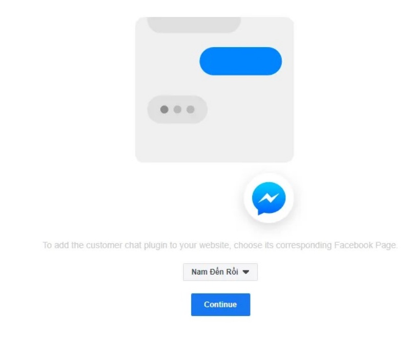 Hoàn tất cài đặt plugin chat messenger