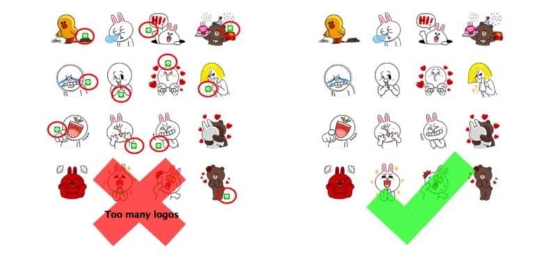Stickers của Line vô cùng thú vị và doanh nghiệp có thể tự tạo sticker cho riêng mình