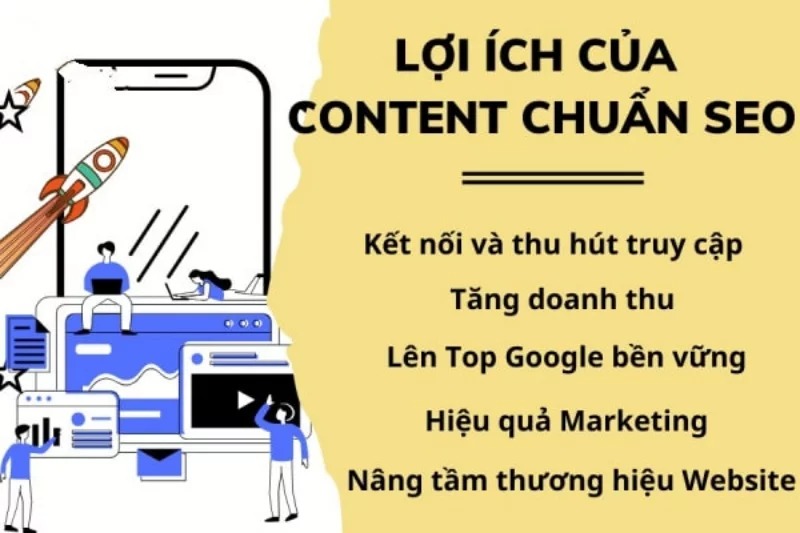 Lợi ích của content chuẩn SEO.