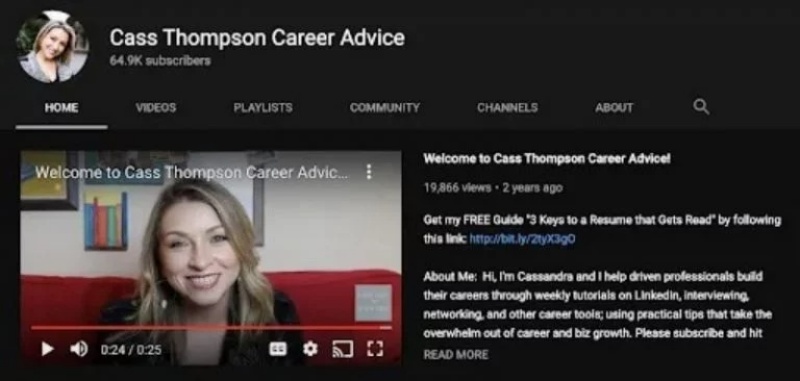 Video giới thiệu minh họa từ kênh Youtube của Cass Thompson