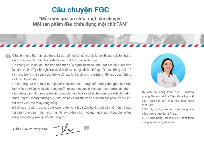 Chia sẻ của Tiến sĩ Hà Phương Thư về hành trình cho ra đời sản phẩm CumarGold nhận được nhiều sự tin tưởng từ cộng đồng