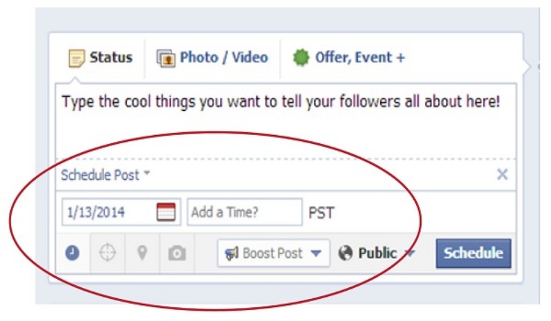 Facebook có tính năng cho phép lên lịch bài viết trên Fanpage