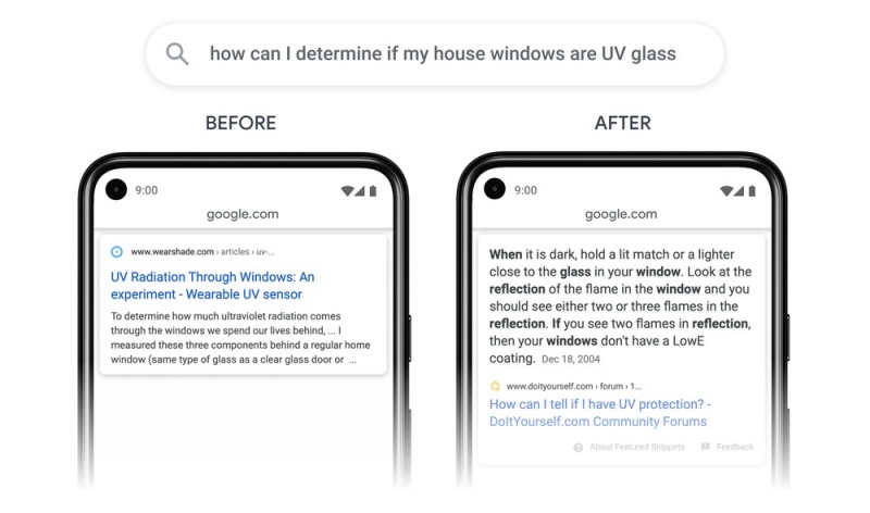 Google hiện chỉ tập trung và lập chỉ mục vào một phần nội dung bên trong trang có thể trả lời truy vấn của người dùng