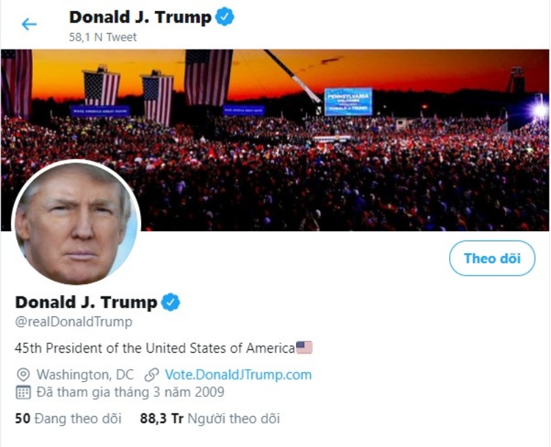 Với hơn 32 triệu lượt follow trên Twitter, chiến lược social media marketing của Trump đã thành công mỹ mãn