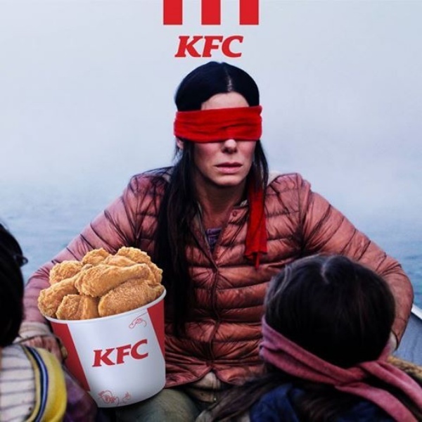 KFC sử dụng meme dựa trên bộ phim nổi tiếng #BirdBox đang được phát hành trên Netflix