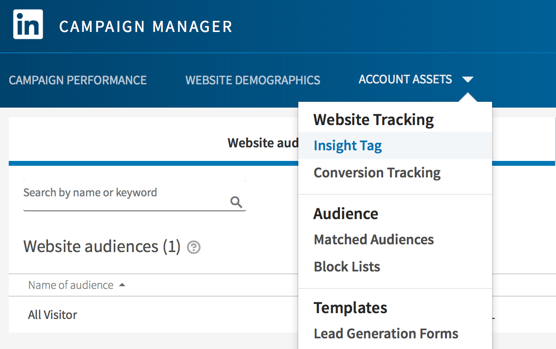 Cài đặt insight tag trên Linkedin