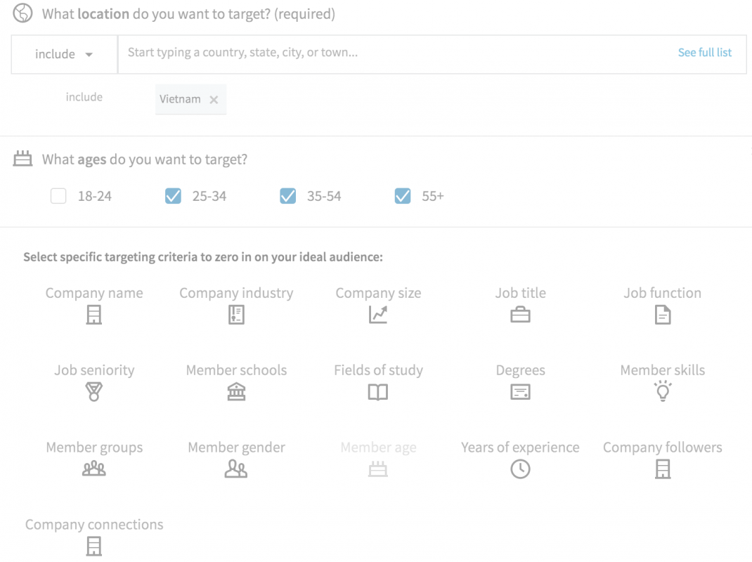 quang cao linkedin